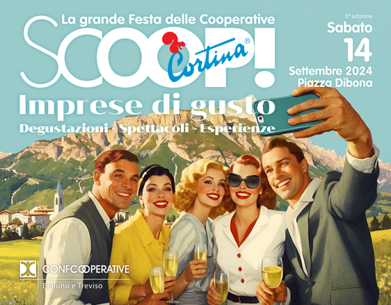 Il Ceis di Treviso partecipa con il progetto MONTAGNATERAPIA a SCOOP, festa delle Cooperative di Cortina.